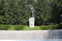 Monument to Karel Havlíček Borovský. The name of the anti-Nazi resistance fighter Čeňek Havel in the third line and next to him the name of his collaborator Miloslav Sachl, who, like Havel, was executed in Plötzensee