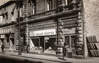 House in Nitra with a bookstore around 1949