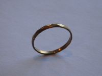 A photo of a ring which Jakub Drkal made in prison and secretly handed over to his wife. 