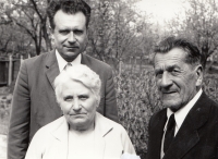 With parents in 1972
