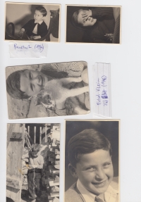 The memorial archive- photos of the memorial from his childhood, in years 1940/1946.
