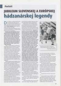 Photo of article, handball legend.
