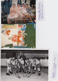  Promotion to the Extra league Spišská Nová Ves and Photo from Liptovský Mikuláš, 1973. Memorial in the middle of the photo. 
