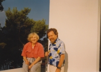 With yogi Maria Svobodova, 2002 