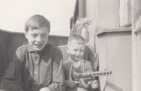 René a Jiří Matouškovi na konci 60. let 20. století