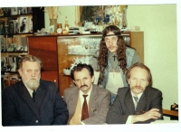 Resistance Movement (sitting from left to right: Ivan Hel, Bohdan Horyn, Vyacheslav Chornovil,
standing - Alik Olisevych), Lviv, 1988