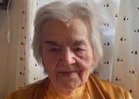 Paní Libuše Kovářová při natáčení pro Paměť národa, projekt Příběhy našich sousedů