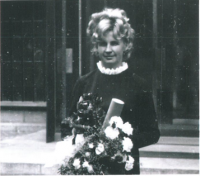 Miloslava Pangrácová at graduation