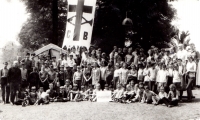Tábor pro děti od Církve českobratrské, Rybniště 1970