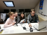 Tým Příběhy našich sousedů na audioworkshopu