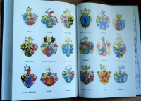 Representation of arms in the book, The Nobility of the Bratislava Chair, which was published by Kossár's publishing house