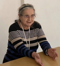 Jindřiška Šatavová v Skautském domě Bára v Kralupech nad Vltavou, listopad 2019