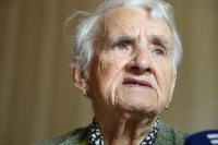 Františka Klasonová, rozená Hofmanová, v květnu 2019