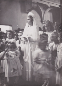 The first Communion Mass of František Karel and as a parting bride Irena Muchová 