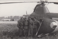 Radko Veverka u armády v Náměšti nad Oslavou v roce 1969