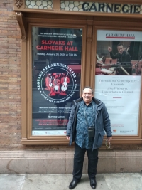 Slovenský večer v Carnegie Hall, New York, v januári 2020. 