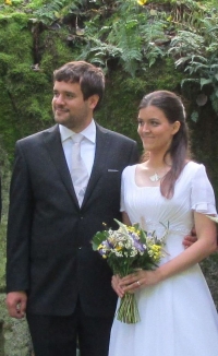 The wedding of her grandson Dagmar Pohunkové