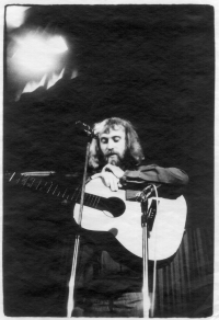 Vladimír Veit at a solo concert, early 1980's
