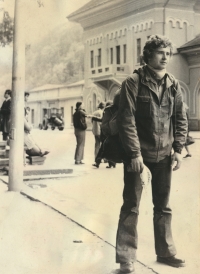 Výlet do rumunských hor, nádraží Sinaia, 1975