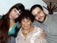 Marika with grandchildren.
