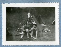 The camp of the renewed 7th Division of Catholic Scouts, summer 1945, Šumava