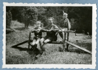 Josefova družina, tábor obnoveného 7. oddílu katolických skautů, léto 1945, Šumava