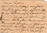 Dopisnice na rozloučenou před deportací z ivančického internačního tábora zaslaná Cecílií Grossmann, babičkou pamětnice, do Znojma, 1942.