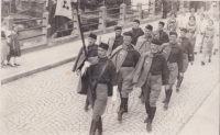 Na působení ledečského oddílu Sokola se podílel i Karel Mucha (na fotografii v první řadě uprostřed) 