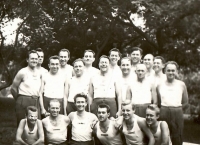 Alois Vychodil, spartakiáda, asi 1955 nebo 1960