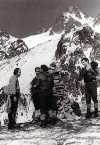 Kamil Drabina (vlevo), Vysoké Tatry, 1980