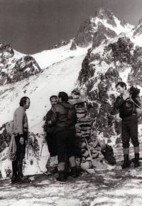 Kamil Drabina (left), High Tatras, 1980