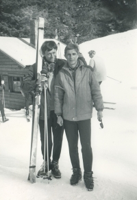 Josef Kaše v Rakousku v roce 1968