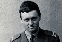 Josef Kaše in the military service in 1969