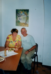 Josef Kaše se svou manželkou Ilonou