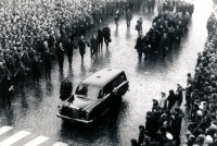 Jan Palach´s funeral, Old Town Square on January 25, 1969