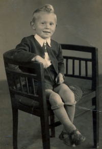 Josef Kaše ve svých zhruba šesti letech