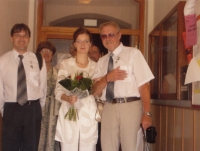 Jan Čihák na své druhé svatbě, 2005(?).