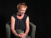 Tatjana Lazorčáková during recording of her interview