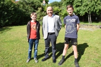 Mansoor Maitah v roce 2020 se žáky ze ZŠ Na Beránku