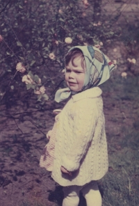 Dcera Dita Witzová ve věku 2 let