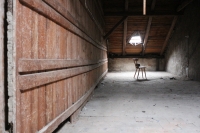 Attic space of the former house of the Mucha family, October 2020 