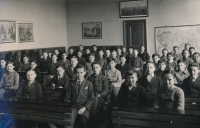 Jiří Vodenka ve 2. ročníku měšťanky, 1935-1936