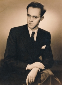 Husband František, graduation photograph (1949)