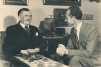 František Vencovský s Karlem Englišem (1953)