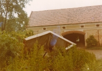 Erster Besuch in der alten Heimat, die Reste von dem Familienbauernhof, 1972