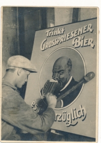 Reklama na pivo z Velkého Března