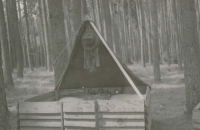 Skautský tábor 36. oddílu u Rybníku Horná, 1947