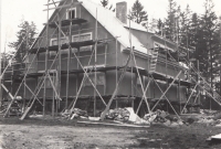 Building a family house in Borová near Polička, 1974-77