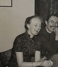Jindřich Rejnart s manželkou, přelom 70. a 80. let
