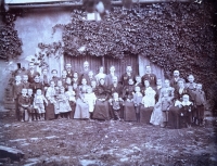 His family in 1911